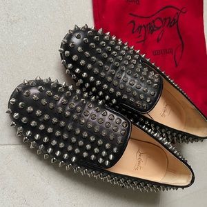 Louboutin dandelion spike flat loafers size 37.5 women’s